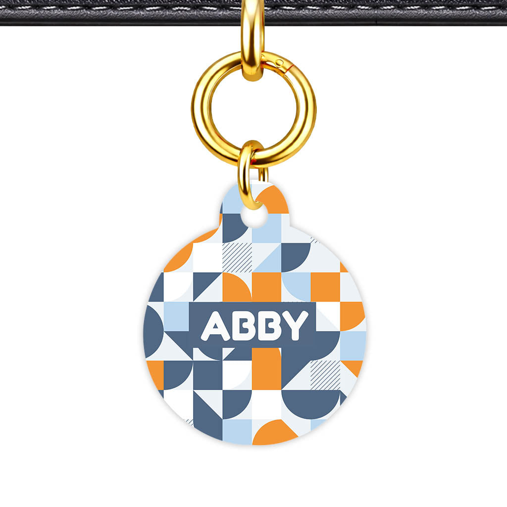 Modern Geo Patch QR Smart Pet ID Tag