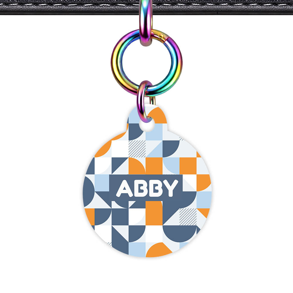 Modern Geo Patch QR Smart Pet ID Tag