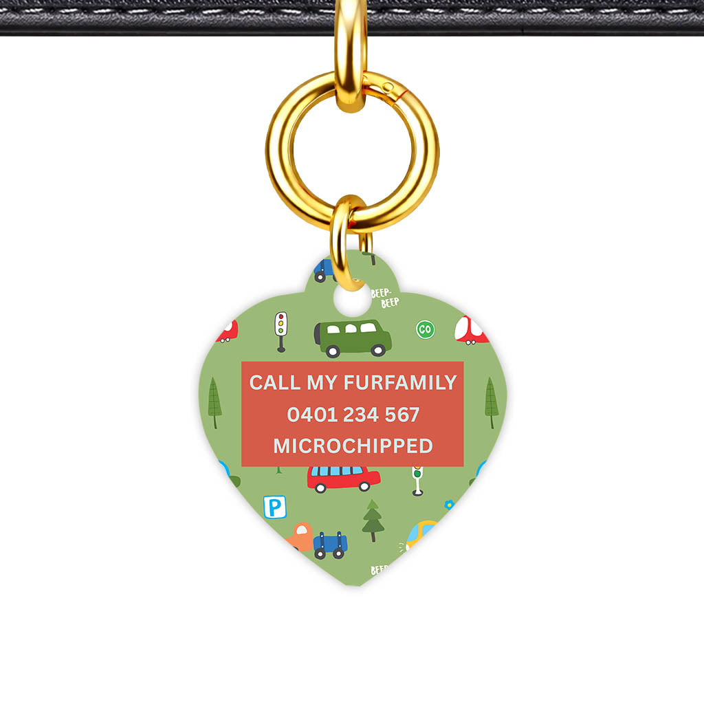 Busy Little Streets Classic Pet ID Tag - alternate view