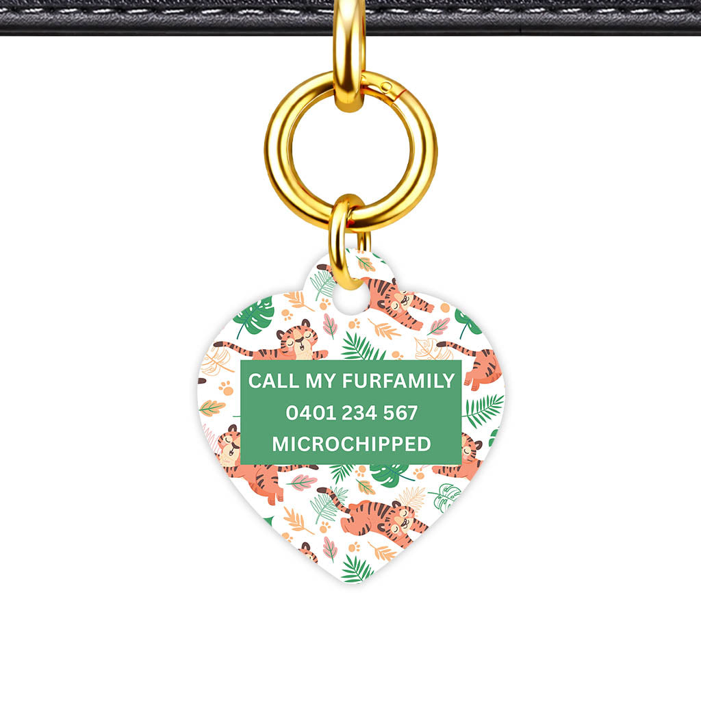 Jungle Tigers Classic Pet ID Tag - alternate view