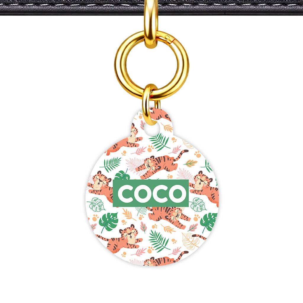 Jungle Tigers QR Smart Pet ID Tag