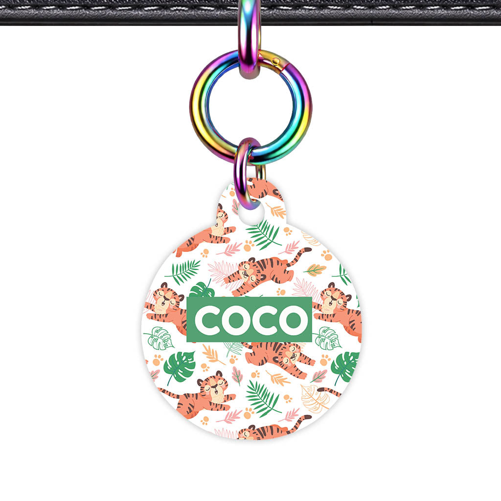 Jungle Tigers QR Smart Pet ID Tag