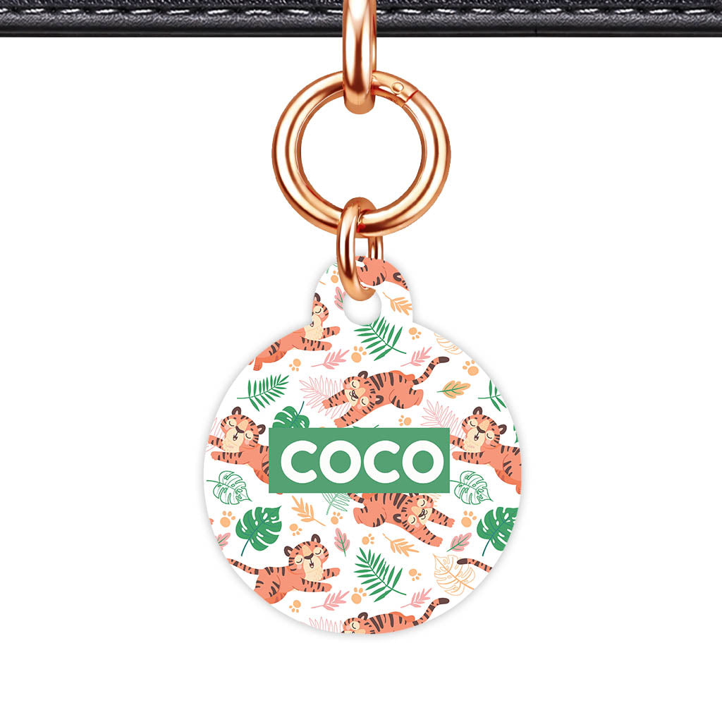 Jungle Tigers QR Smart Pet ID Tag