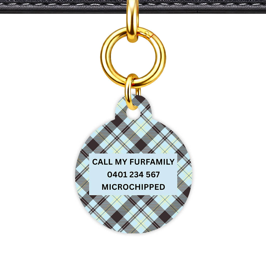 Soft Tartan Classic Pet ID Tag - image 22