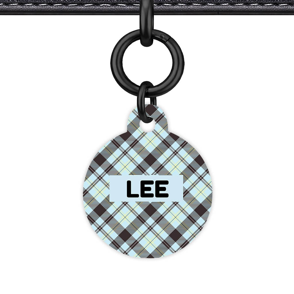 Soft Tartan QR Smart Pet ID Tag