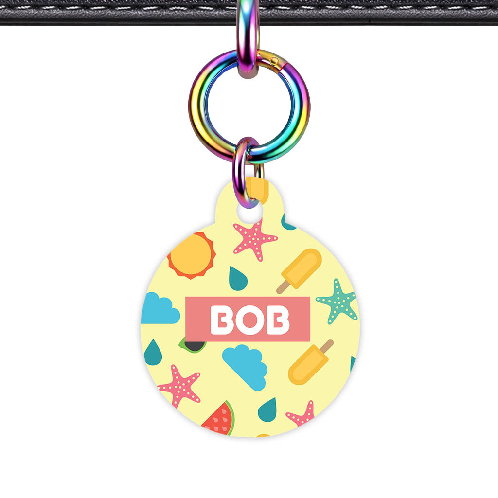 Summer Chaos QR Smart Pet ID Tag