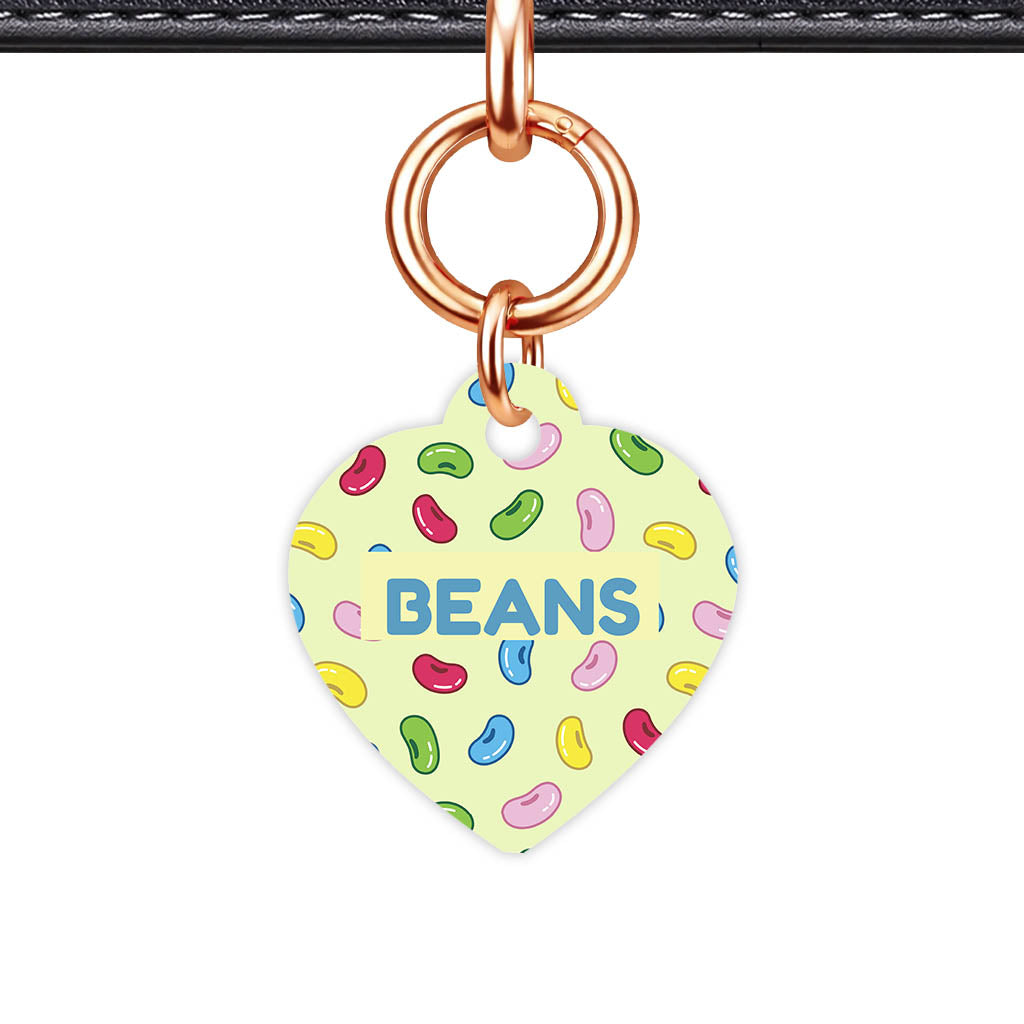 Jelly Beans Heart Shape QR Smart Pet ID Tag - Front View