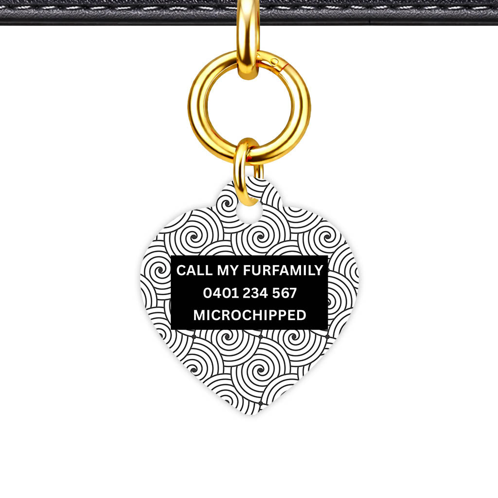 Spiral Pearl Classic Pet ID Tag - alternate view