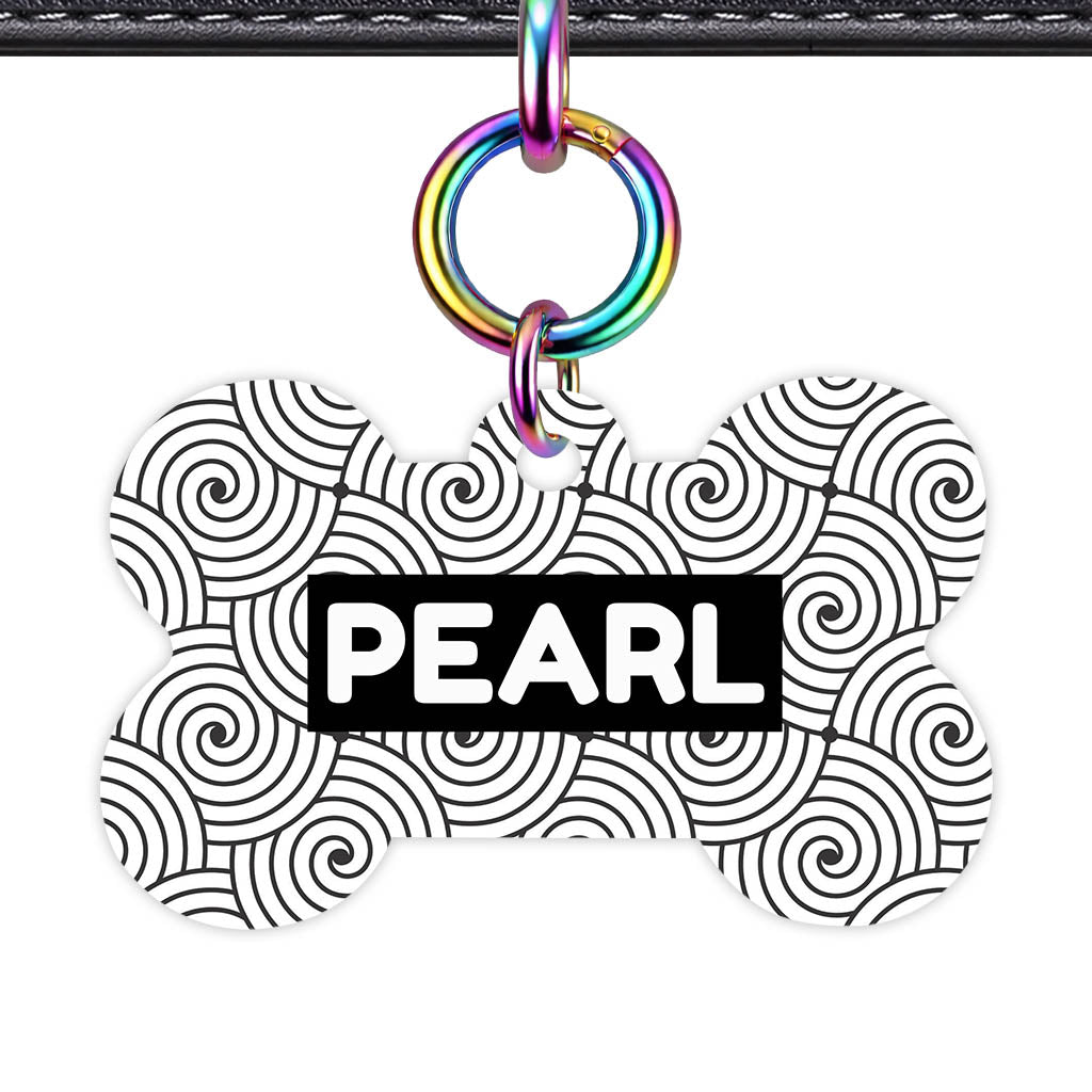 Spiral Pearl Classic Pet ID Tag - image 20