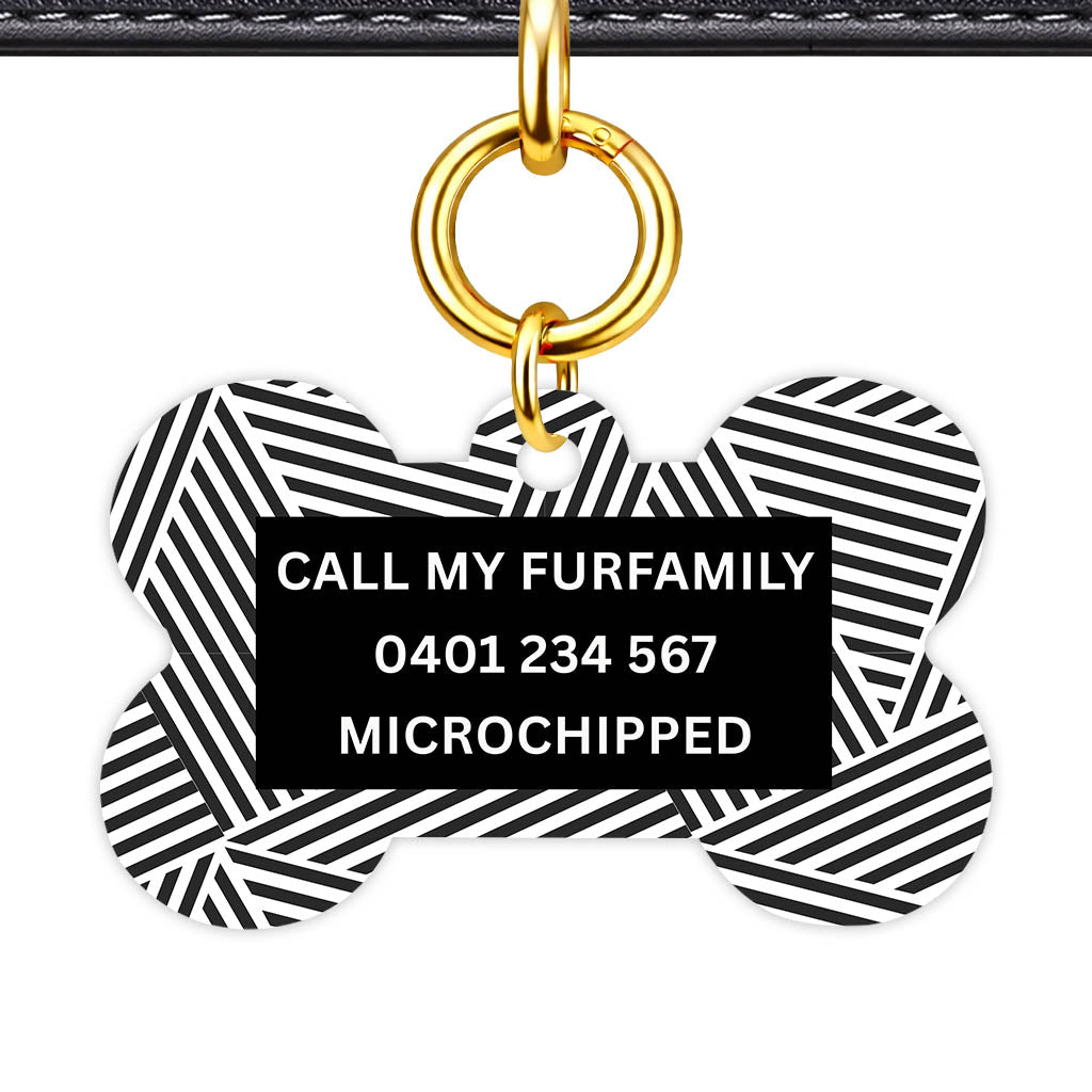 Graphic Lines Classic Pet ID Tag - image 12
