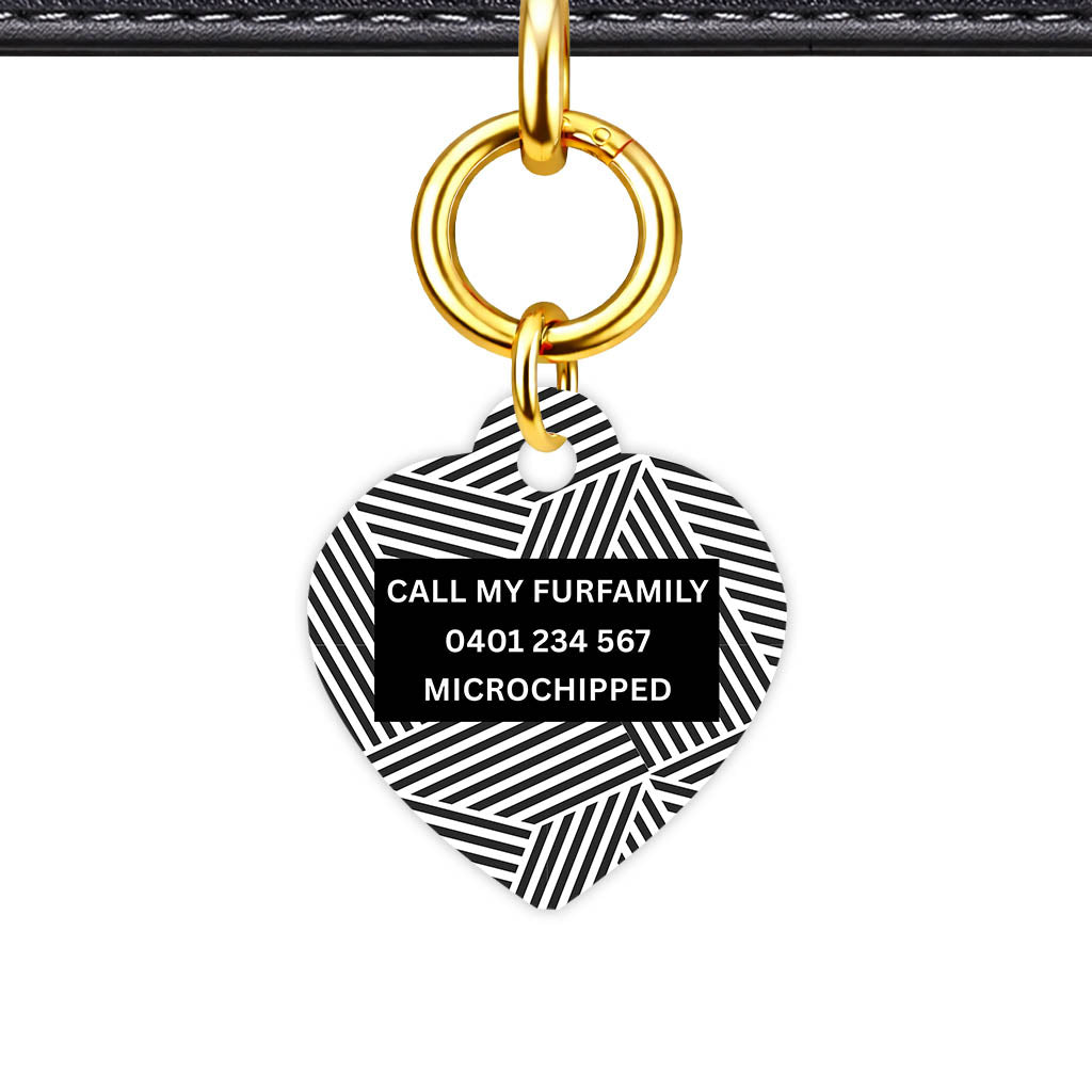 Graphic Lines Classic Pet ID Tag - alternate view