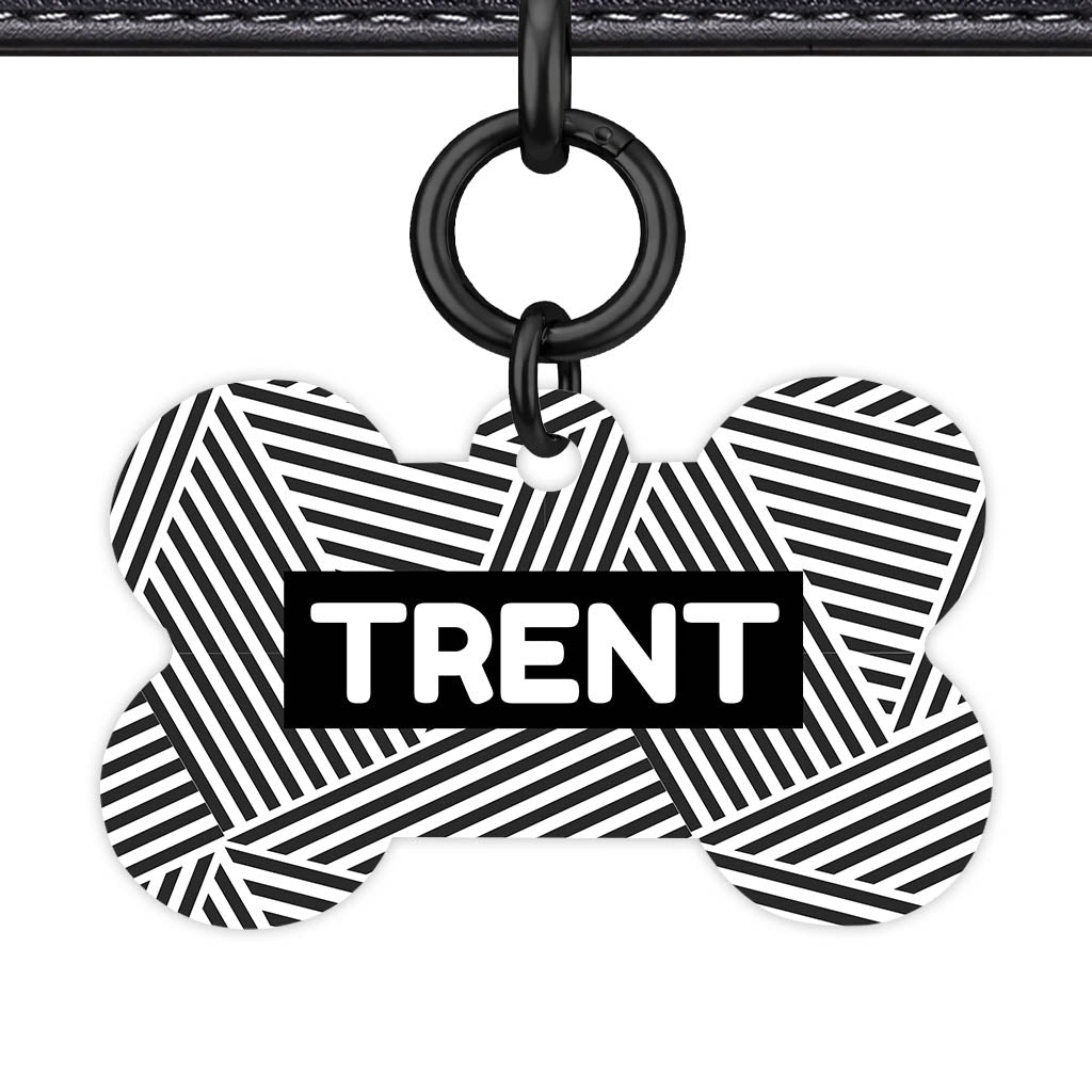 Graphic Lines Classic Pet ID Tag - image 16