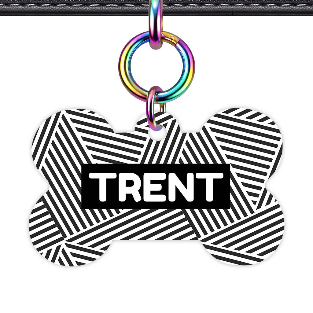 Graphic Lines Classic Pet ID Tag - image 20
