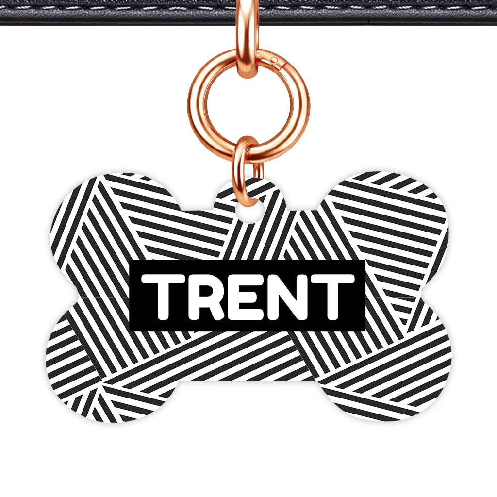 Graphic Lines Classic Pet ID Tag - image 14