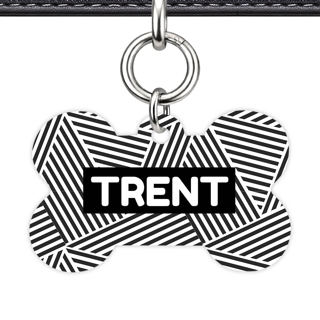 Graphic Lines Classic Pet ID Tag - image 13