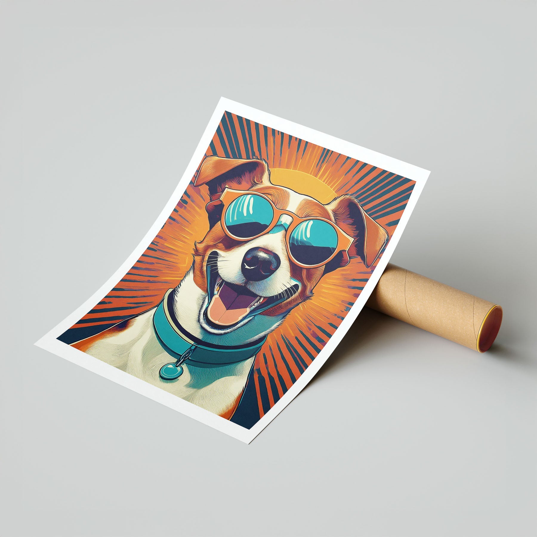 Jack Russell Terrier In Colourful Sunnies 2 image 7