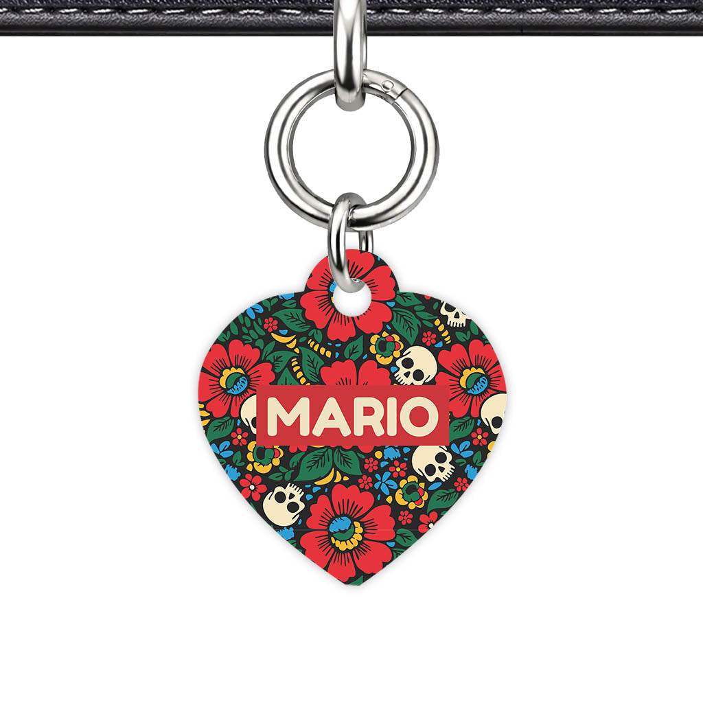 Sugar Bloom Classic Pet ID Tag - detail view