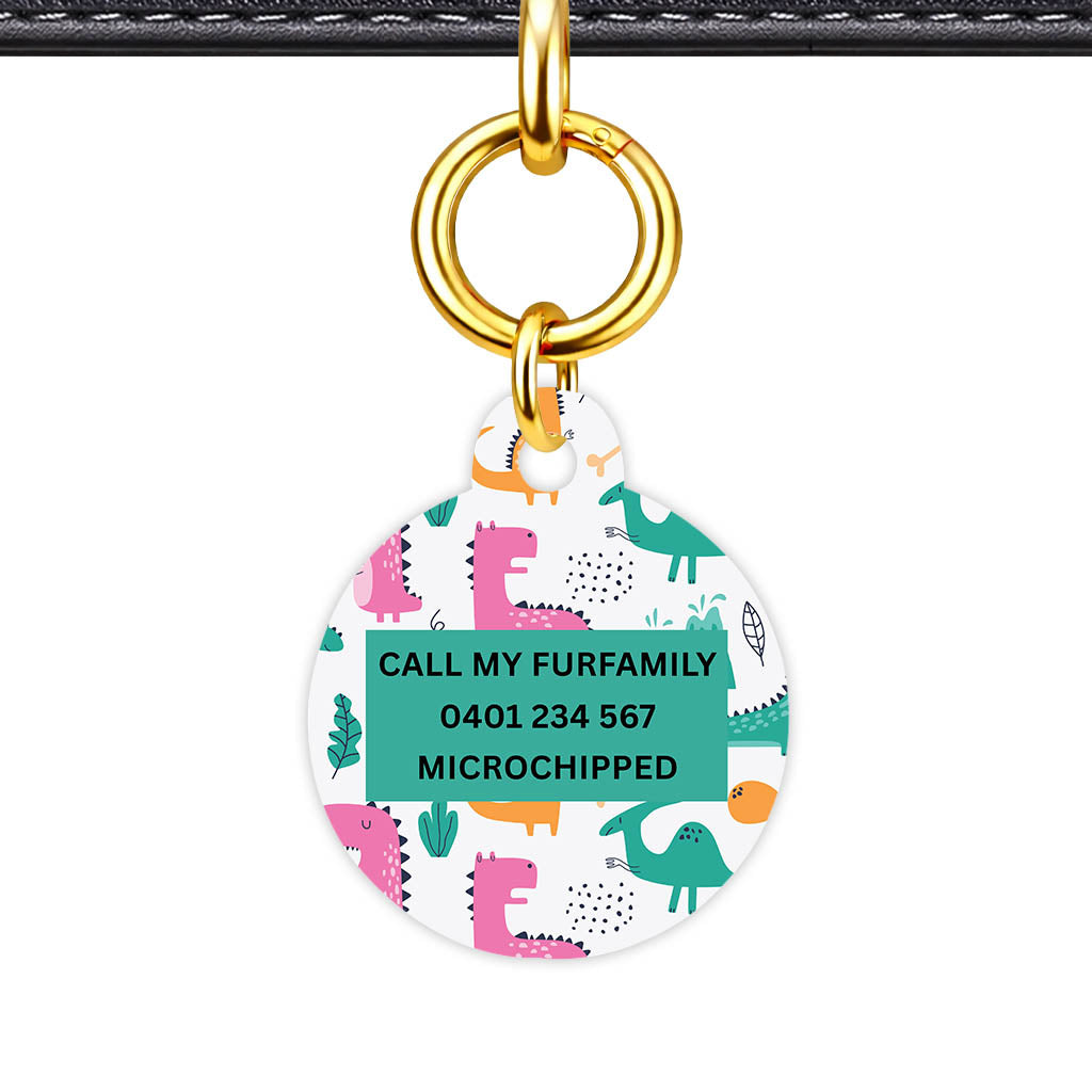 Dino Chaos Classic Pet ID Tag (Dog Tag & Cat Tag)