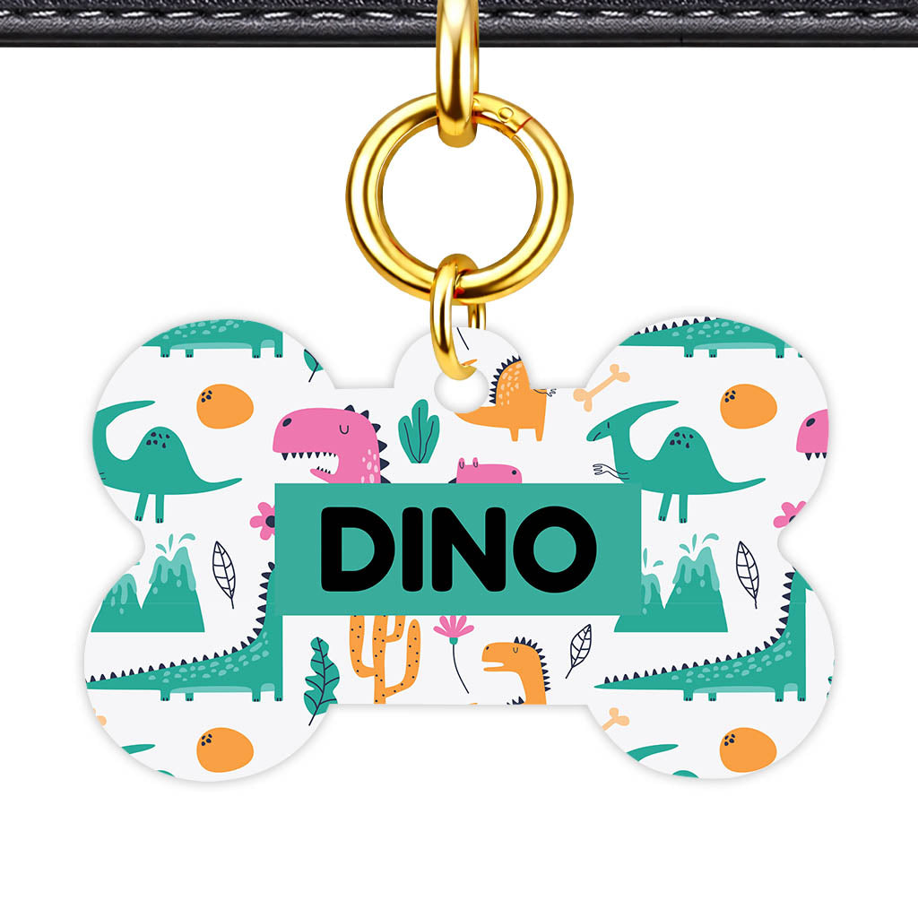 Dino Chaos Classic Pet ID Tag (Dog Tag & Cat Tag)