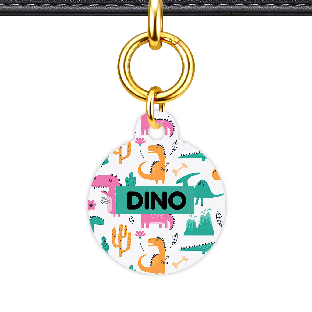 Dino Chaos QR Smart Pet Id Tag Tag (Dog Tag & Cat Tag)