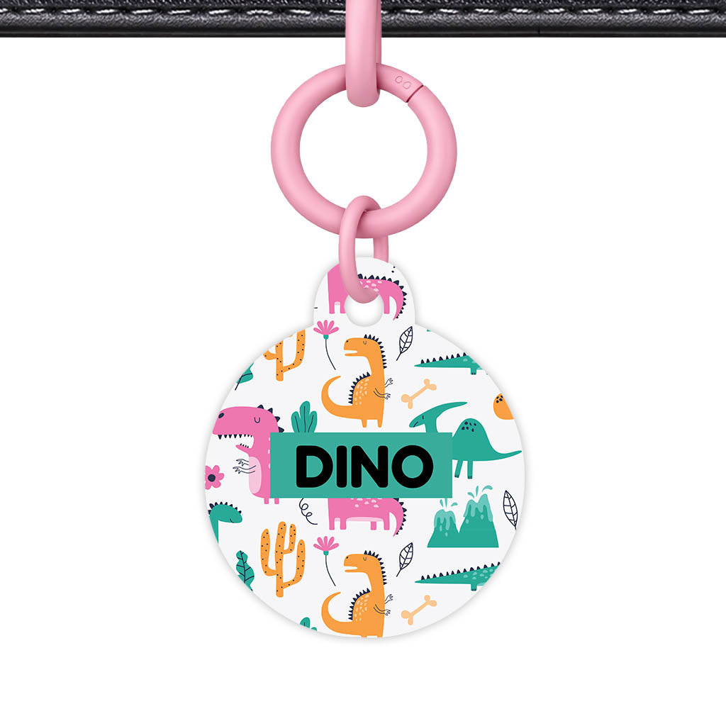 Dino Chaos QR Smart Pet Id Tag Tag (Dog Tag & Cat Tag)