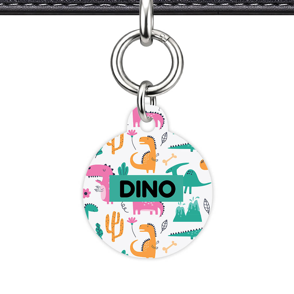 Dino Chaos QR Smart Pet Id Tag Tag (Dog Tag & Cat Tag)