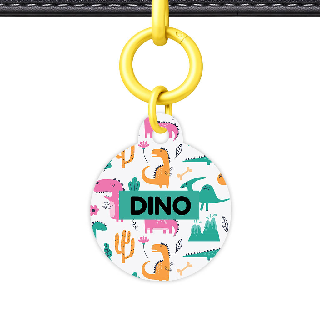 Dino Chaos QR Smart Pet Id Tag Tag (Dog Tag & Cat Tag)