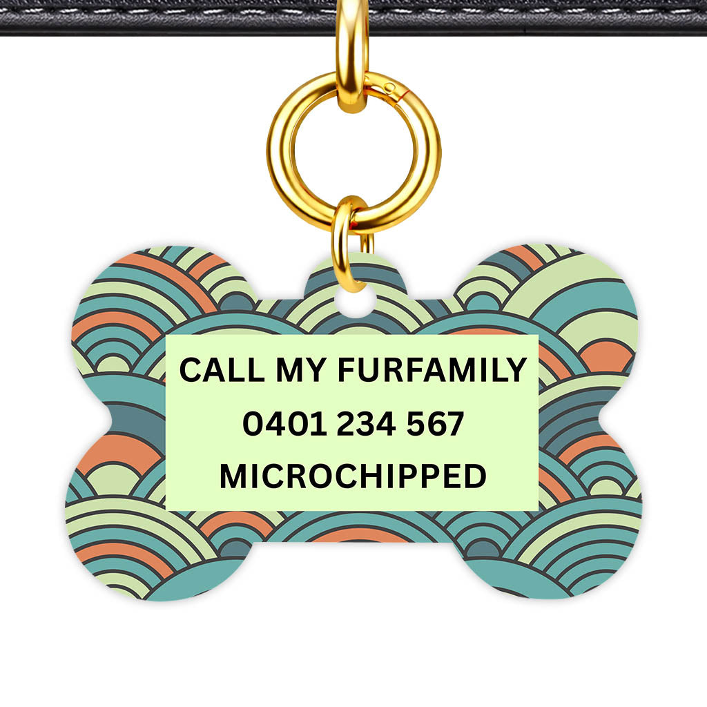 Olive Waves Classic Pet ID Tag (Dog Tag & Cat Tag)