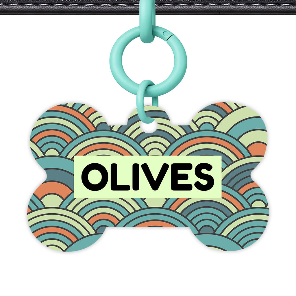 Olive Waves Classic Pet ID Tag (Dog Tag & Cat Tag)