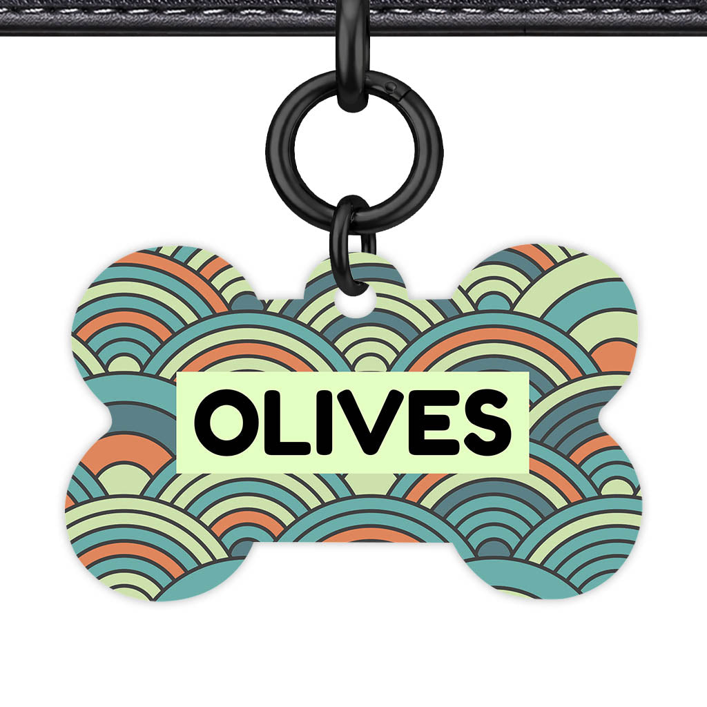 Olive Waves Classic Pet ID Tag (Dog Tag & Cat Tag)