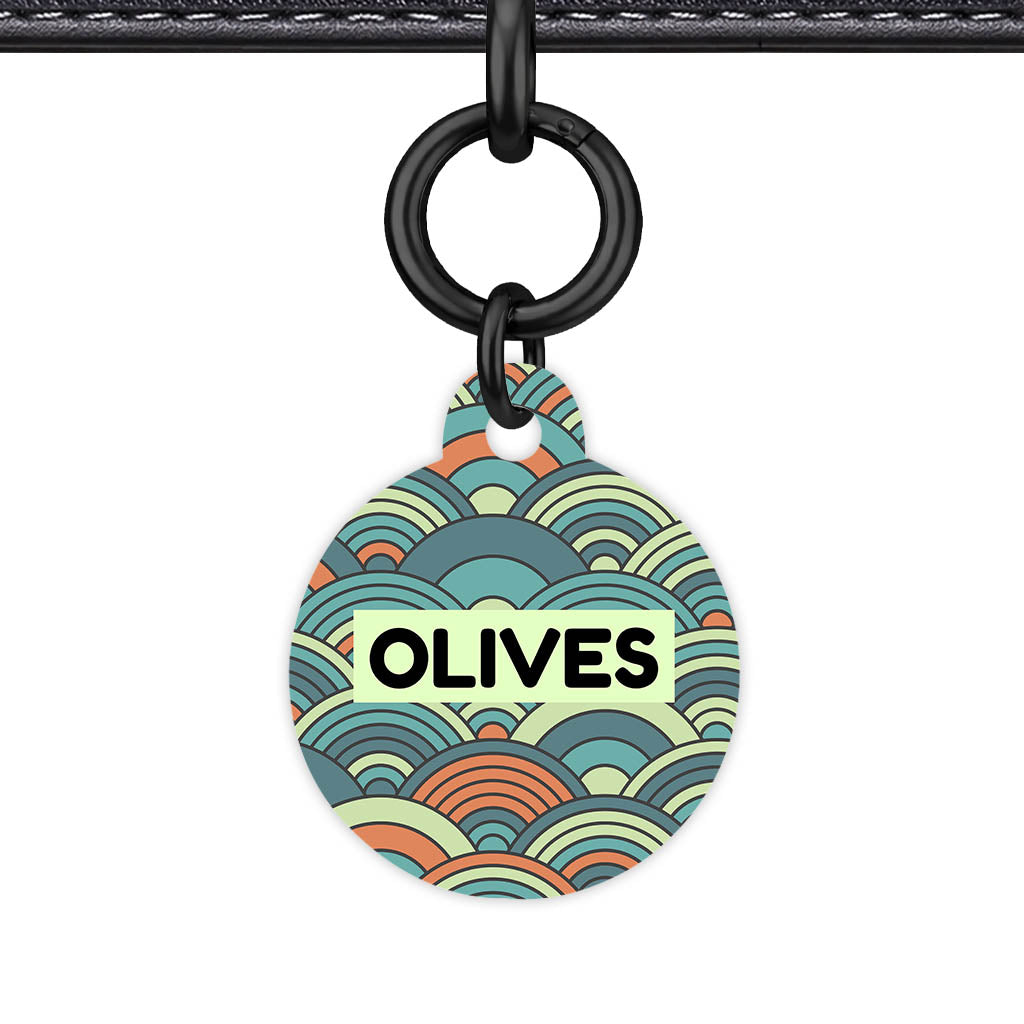 Olive Waves QR Smart Pet Id Tag Tag (Dog Tag & Cat Tag)