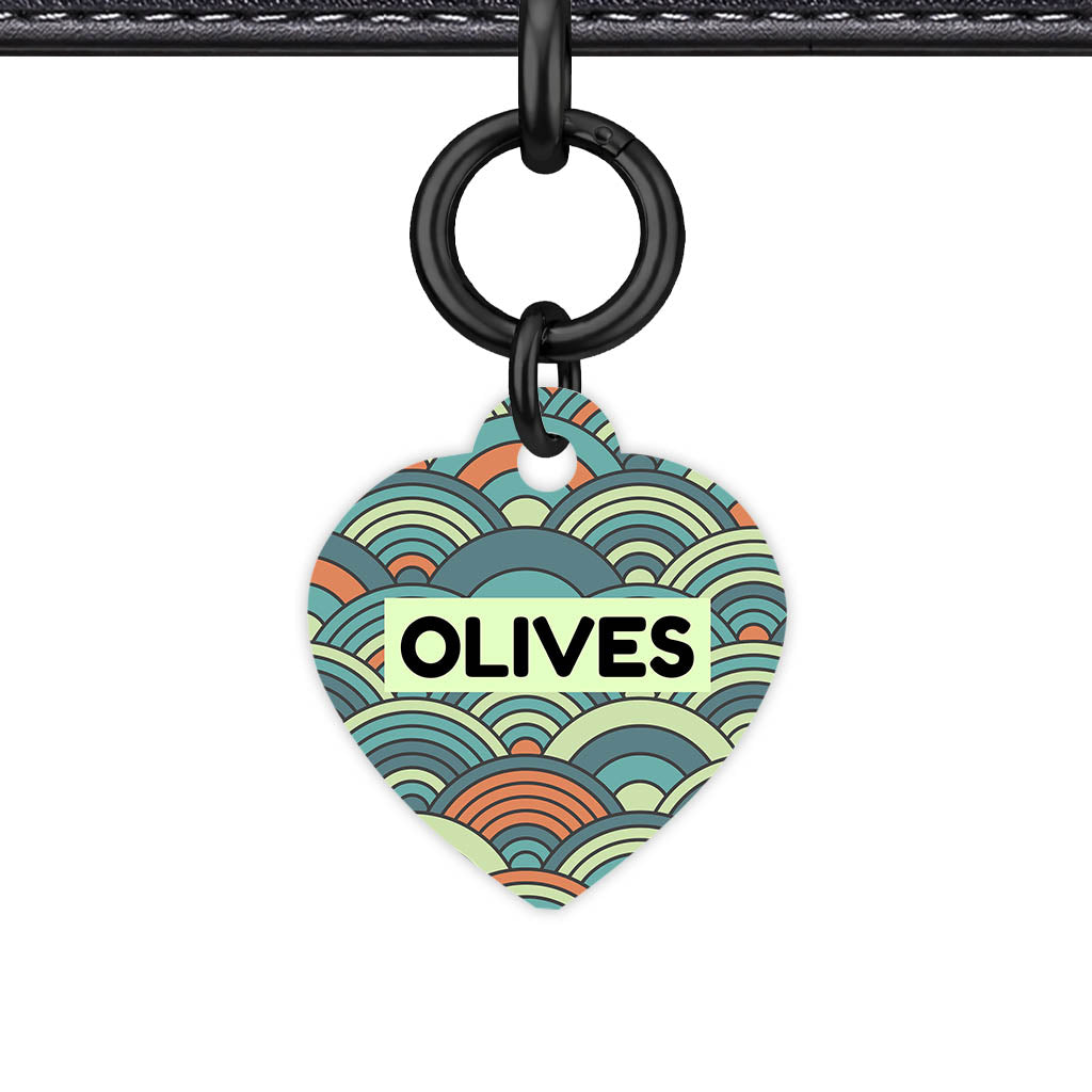 Olive Waves QR Smart Pet Id Tag Tag (Dog Tag & Cat Tag)