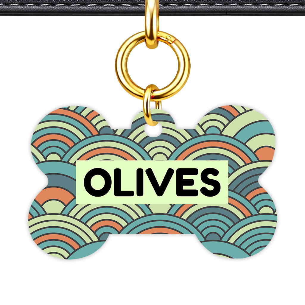 Olive Waves Classic Pet ID Tag (Dog Tag & Cat Tag)