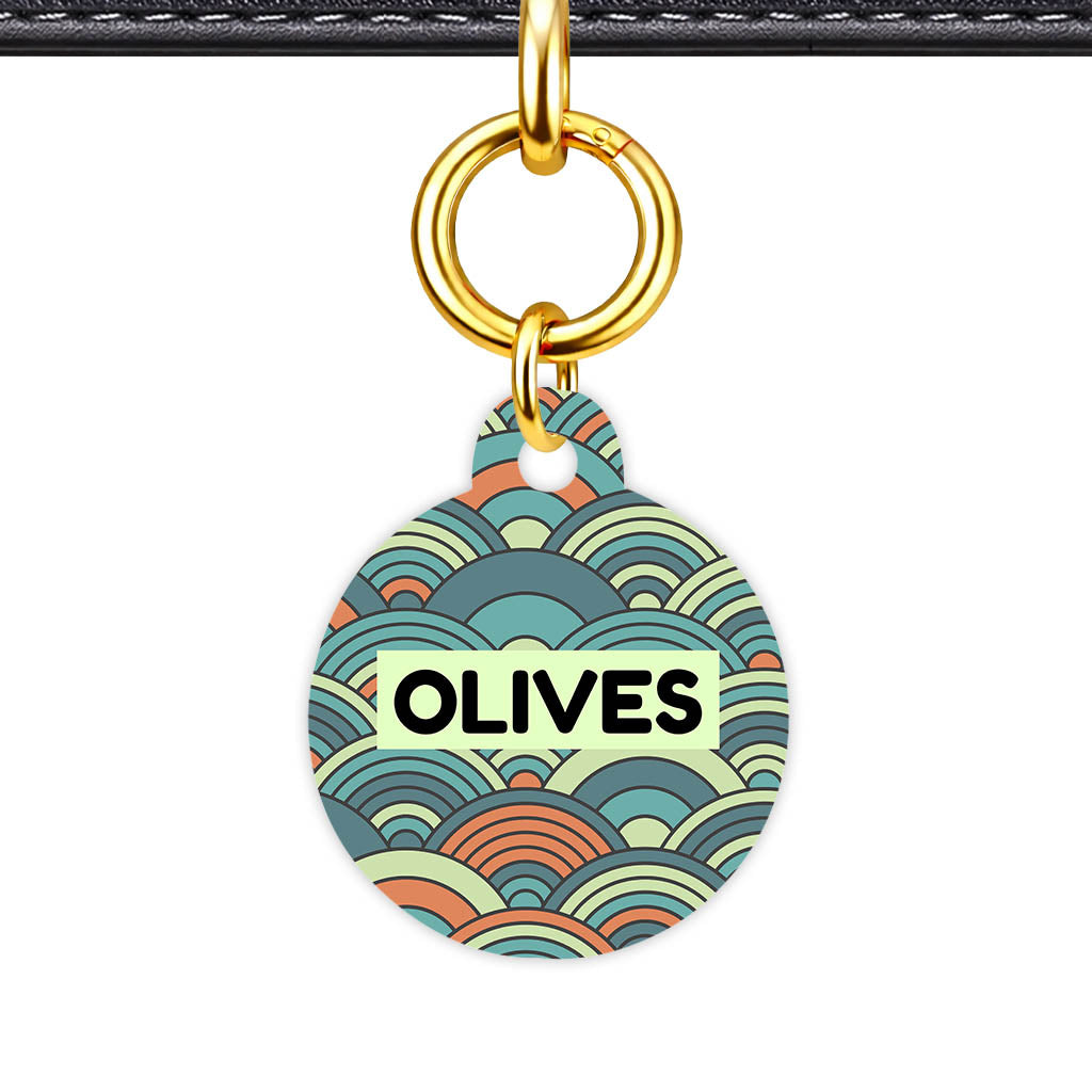 Olive Waves QR Smart Pet Id Tag Tag (Dog Tag & Cat Tag)