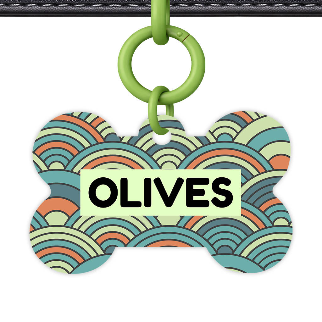 Olive Waves Classic Pet ID Tag (Dog Tag & Cat Tag)
