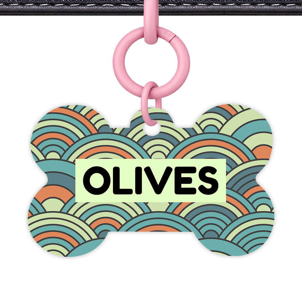 Olive Waves Classic Pet ID Tag (Dog Tag & Cat Tag)