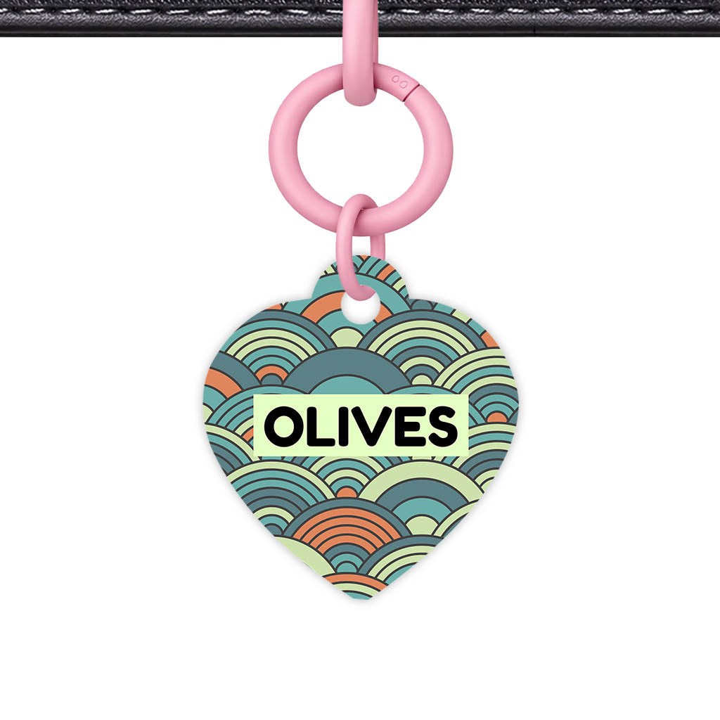 Olive Waves QR Smart Pet Id Tag Tag (Dog Tag & Cat Tag)