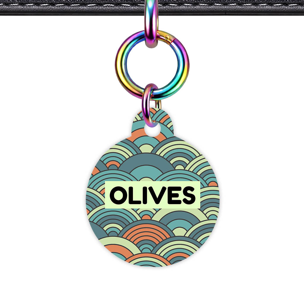 Olive Waves QR Smart Pet Id Tag Tag (Dog Tag & Cat Tag)