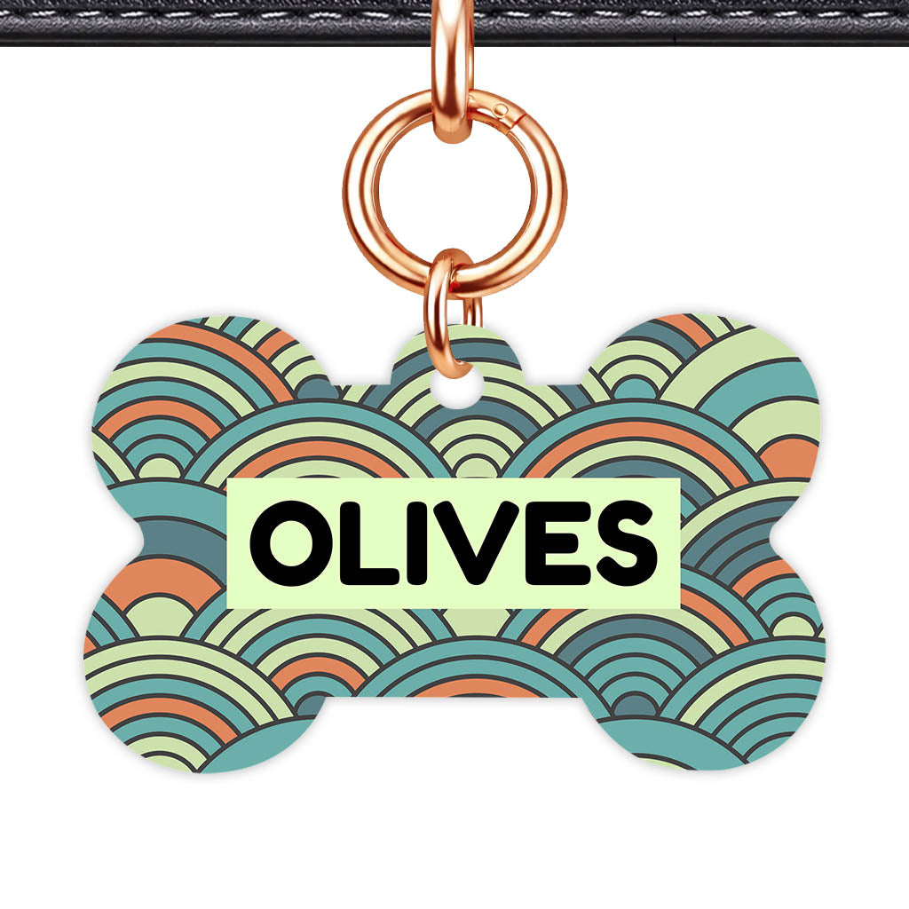Olive Waves Classic Pet ID Tag (Dog Tag & Cat Tag)