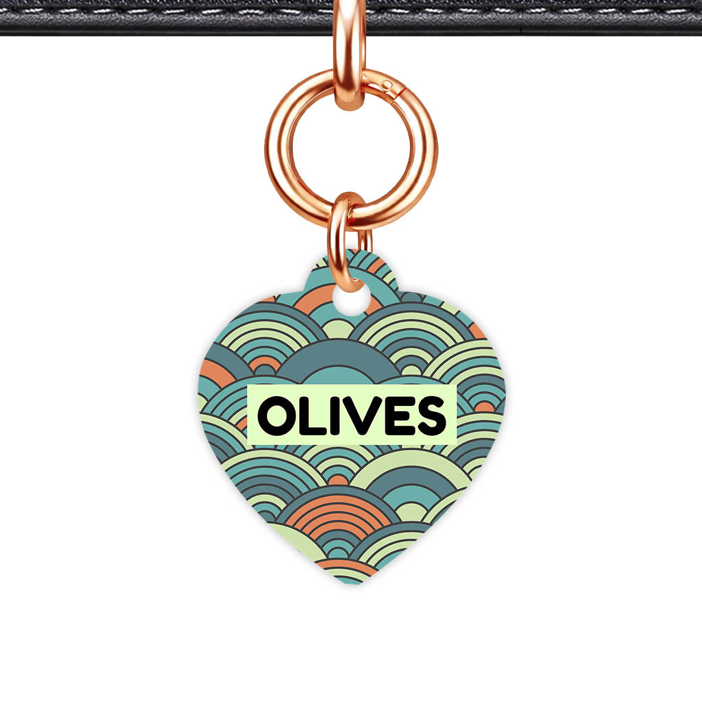 Olive Waves QR Smart Pet Id Tag Tag (Dog Tag & Cat Tag)