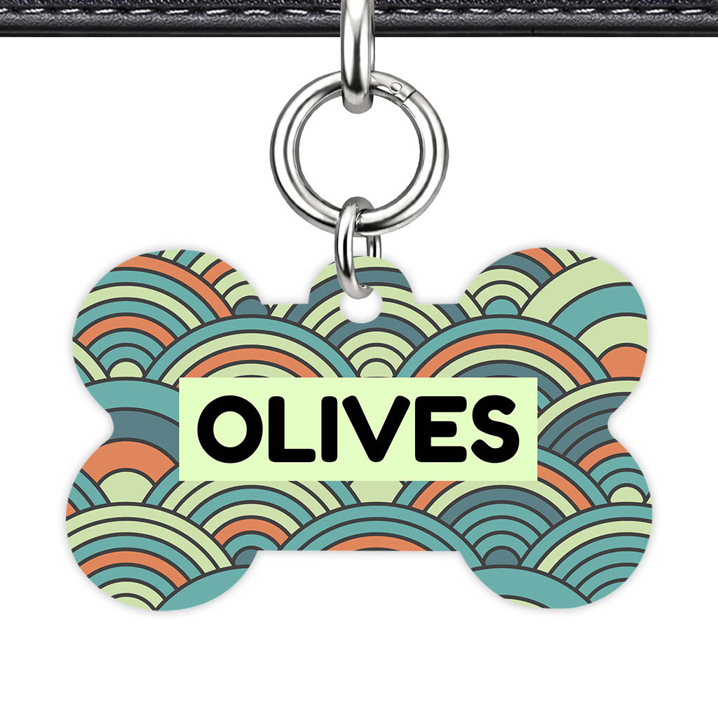 Olive Waves Classic Pet ID Tag (Dog Tag & Cat Tag)