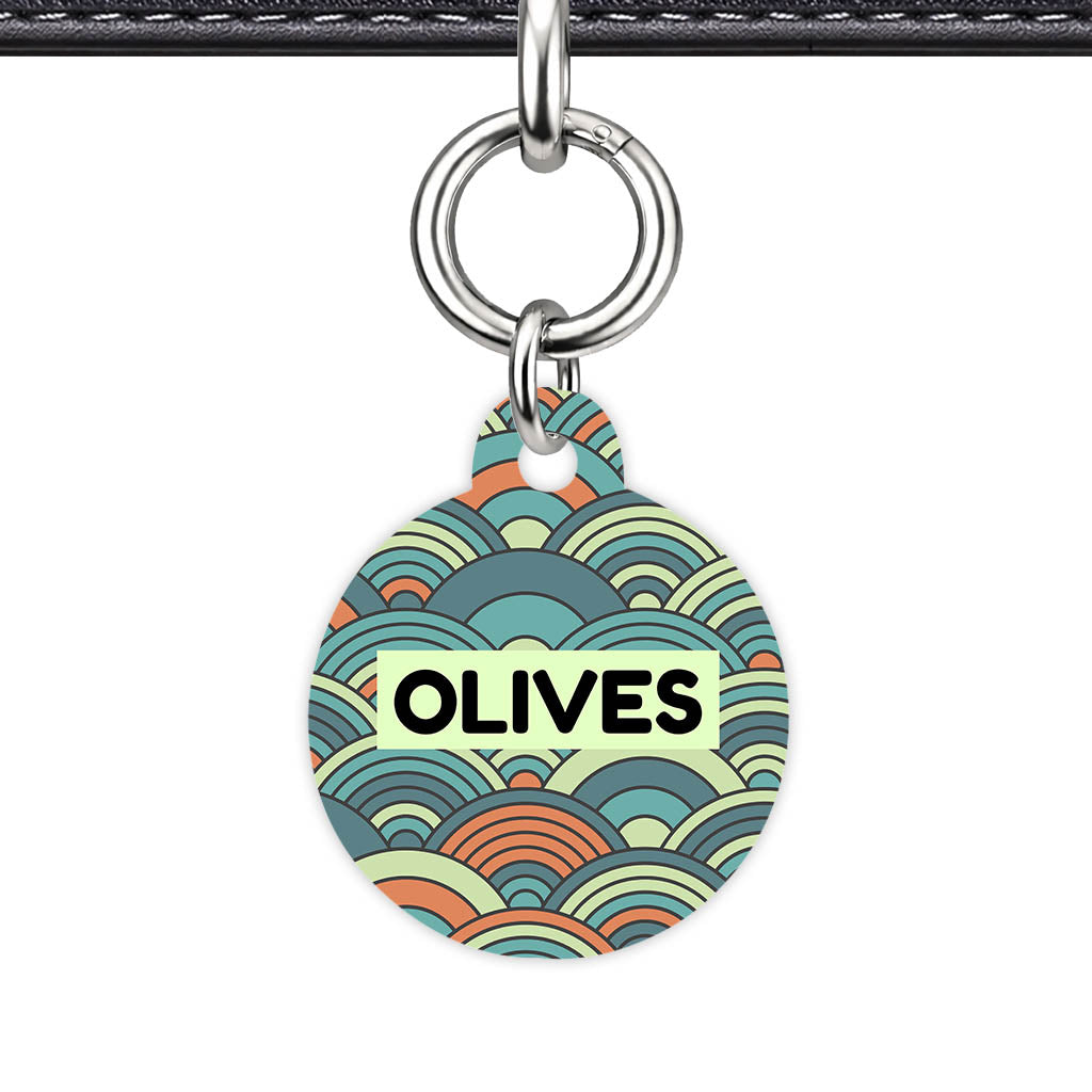 Olive Waves QR Smart Pet Id Tag Tag (Dog Tag & Cat Tag)