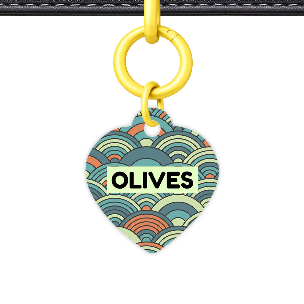 Olive Waves QR Smart Pet Id Tag Tag (Dog Tag & Cat Tag)