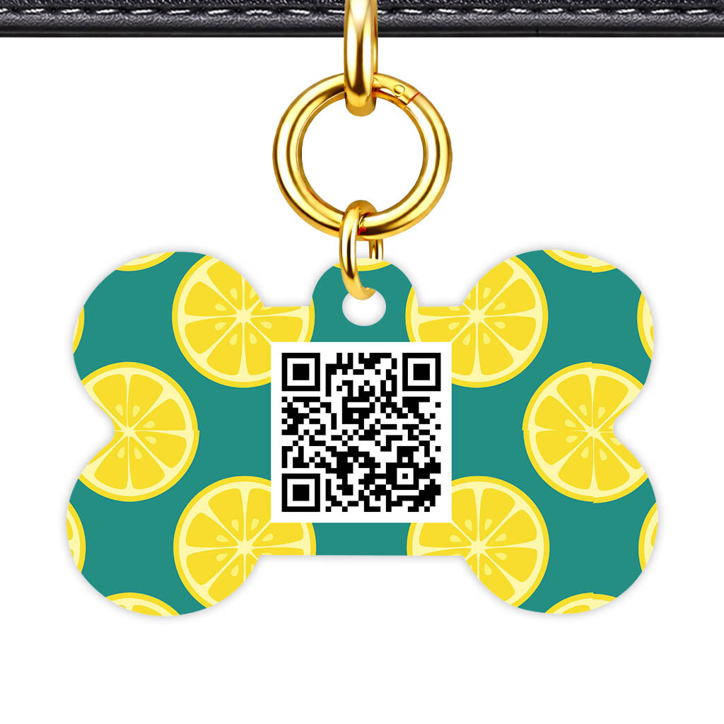 Citrus Pop QR Smart Pet Id Tag Tag (Dog Tag & Cat Tag)