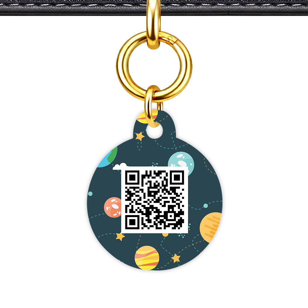 Cosmic Trails QR Smart Pet Id Tag Tag (Dog Tag & Cat Tag)