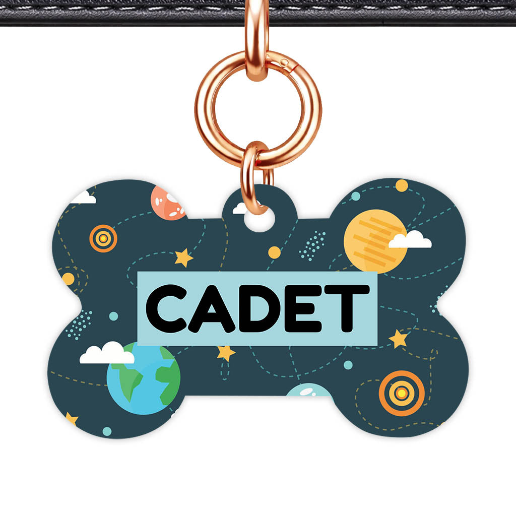 Cosmic Trails QR Smart Pet Id Tag Tag (Dog Tag & Cat Tag)