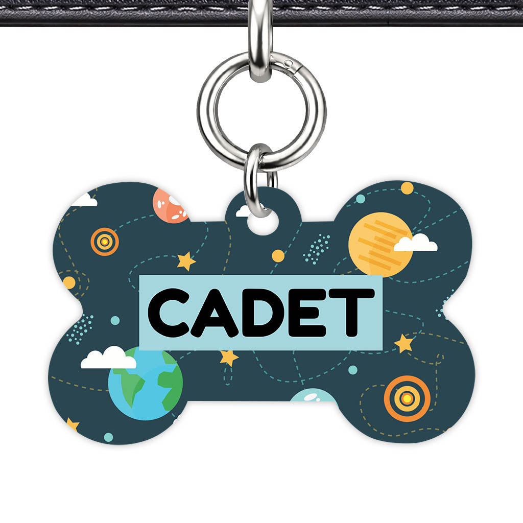 Cosmic Trails QR Smart Pet Id Tag Tag (Dog Tag & Cat Tag)