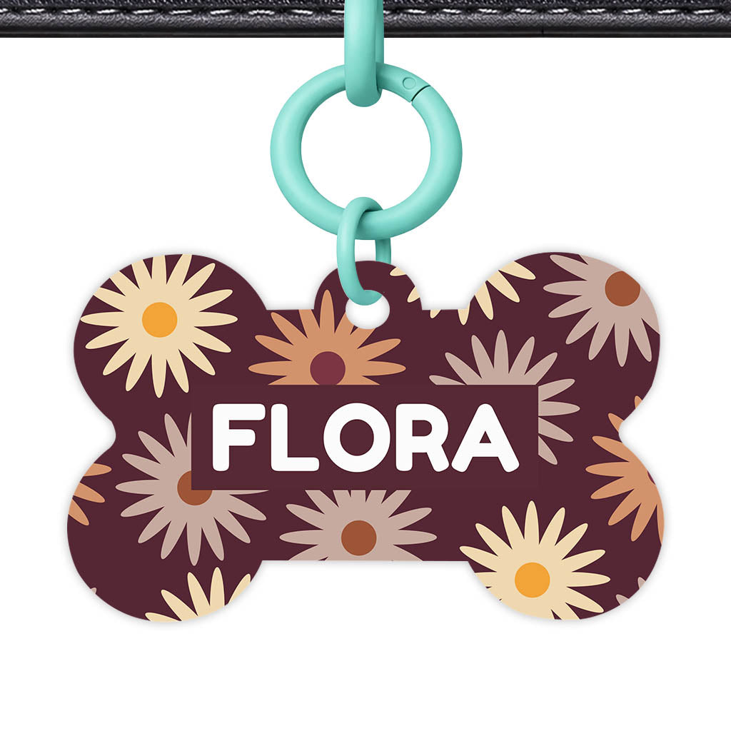 Retro Bloom Classic Pet ID Tag (Dog Tag & Cat Tag)