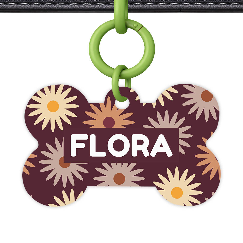 Retro Bloom Classic Pet ID Tag (Dog Tag & Cat Tag)