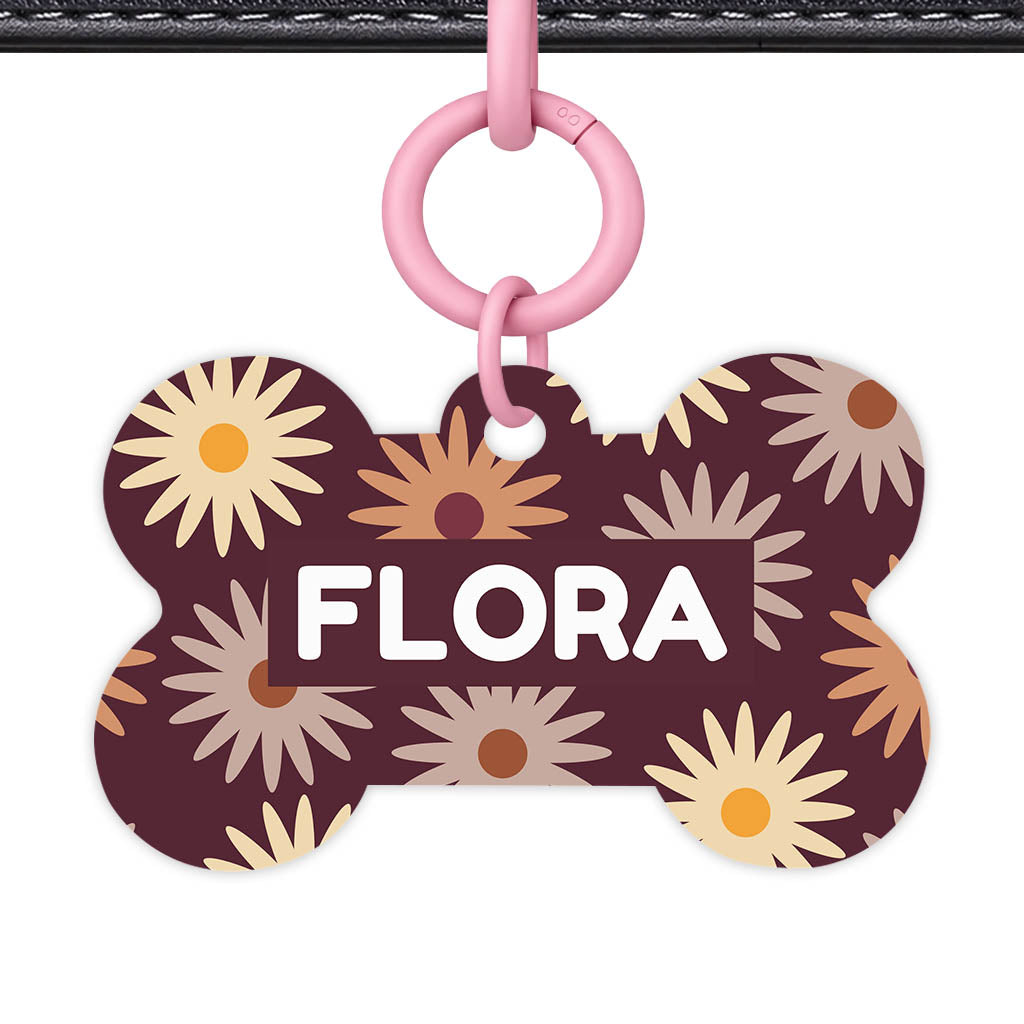 Retro Bloom Classic Pet ID Tag (Dog Tag & Cat Tag)
